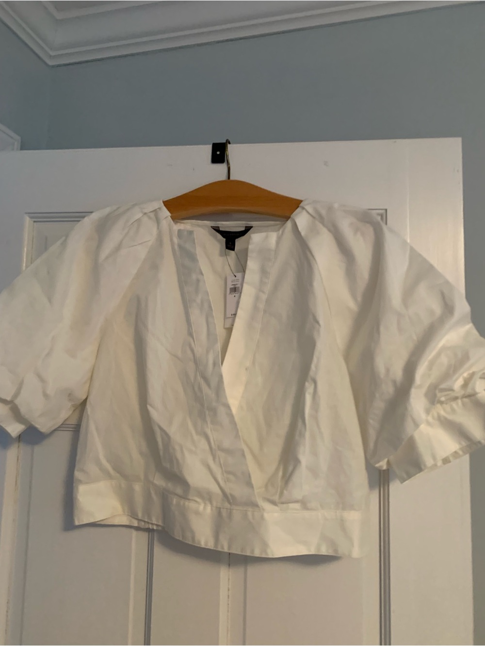 banana republic puff sleeve blouse